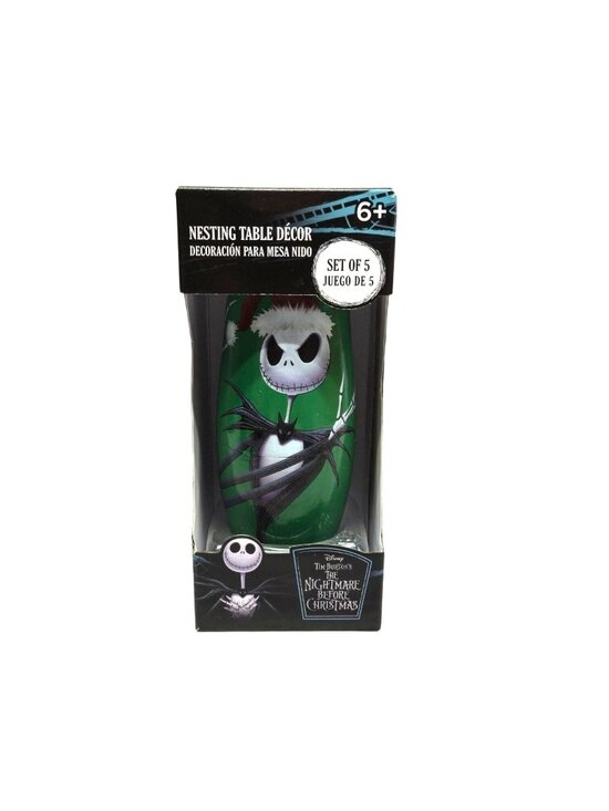 Disney Other - Nightmare Before Christmas 5-piece nesting doll set featuring Jack Skellington